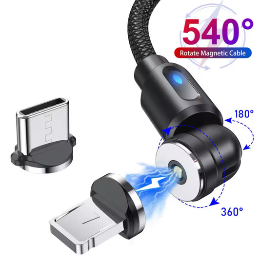 Cablu Magnetic Încărcare Rotativ 540°